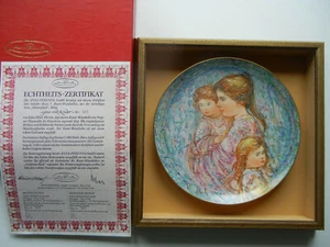 KPM Edna Hibel Mutterglück: Gesa E Bambini, Lim. Edizione + Cert. Conf N.517 - Picture 1 of 7