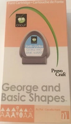Cricut Cartridge Provo Craft Fonts George And Basic Shapes (a7) - Image 1 of 4