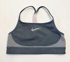 Soutien-gorge de sport Nike fille gris bicolore sans couture dos Dri Fit entraînement avec emballage d'origine