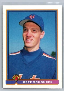 1991 TOPPS BOWMAN CARD # 482 Pete Schourek - New York Mets - Picture 1 of 2