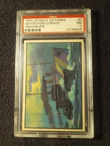 1954 Bowman US Navy Victories #7 PSA 7