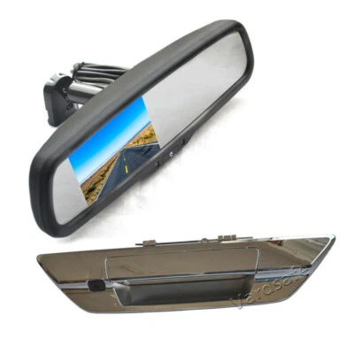  Tailgate Handle Parking Camera + Mirror Monitor Screen for Toyota Hilux  - Image 1 of 4