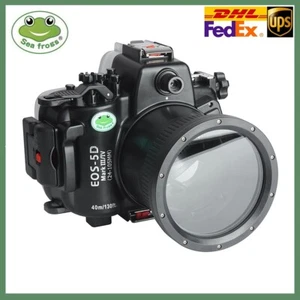 SeaFrogs 40M/130ft Underwater Camera Housing for Canon 5D III Mark IV 5D3 5D4 - Picture 1 of 9