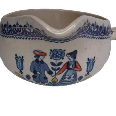 Olla de salsa vintage Johnson Brothers Inglaterra Ironstone pareja holandesa corazones flores Foto 1 de 4