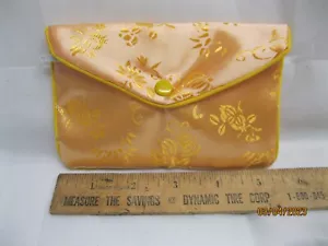 Yellow zip/snap pouch - Picture 1 of 6