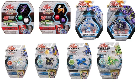 Bakugan Bundle, Starter pack, Fusion, Trox, Demorc, Diamond Sharktar, Sabra Cover
