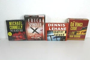 Lot of 4 Audio Books - Black Box The DaVinci Code Last Known Victim Shutter Isl. - Bild 1 von 6
