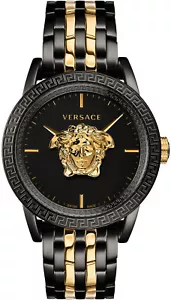 Versace VERD01119 Palazzo Empire gold schwarz Edelstahl Herren Uhr NEU - Bild 1 von 8