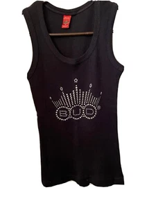 Rare Bud Racing Budweiser NHRA Women’s Black Ribbed Tank Top Size Medium - Picture 1 of 7