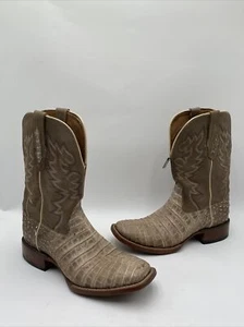 Cody James Men's Exotic Caiman Belly Western Boots Taupe Size 9D - Picture 1 of 9