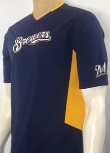Camiseta deportiva de béisbol cosida de los Milwaukee Brewers MLB majestic juvenil 18 - Imagen 1 de 6