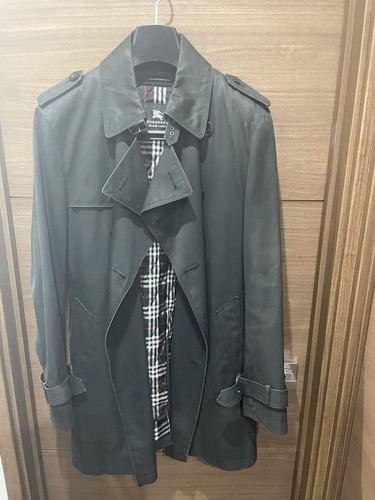 Cappotto Burberry Black Label fodera Nova Check M nero dal Giappone