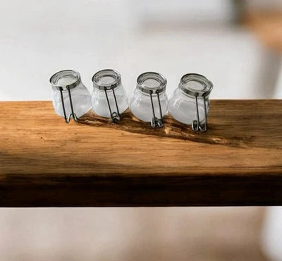 4- Copos de café expresso de vidro-SS com fundo e alça VERDI por Bormioli Rocco 3,5 oz cada - Imagem 1 de 4