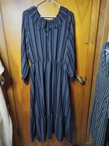 Terra & sky ladies long maxi dress Renaissance fair theater cosplay outfit xl - Picture 1 of 11