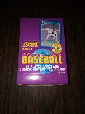 1991 Score Baseball Series 2 Unopened Box - 36 Packs - Image 1 of 3