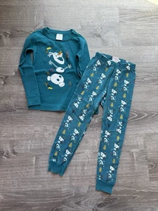 Hanna Andersson Frozen Olaf Mädchen Schlafanzug Größe 4 - Bild 1 von 3