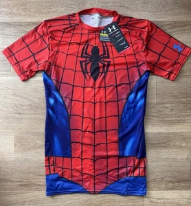 RARE Spider-man Under Armour Alter Ego Compression Shirt Mens MED NEW W/ TAGS - Picture 1 of 3