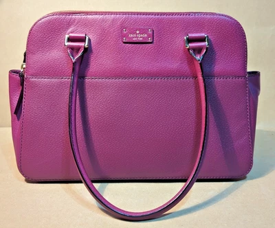 Bolso de Mano Kate Spade Borgoña Cuero Guijarro Foto 1 de 4