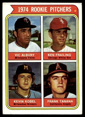 1974 年 Topps #605 新秀投手 Frank Tanana EX-EXMINT Angels 无底价 — 第 1/2 张图片