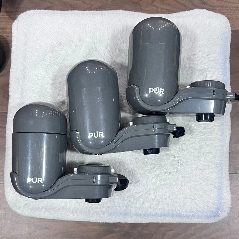 Bundle (3) PUR Faucet Mount Filter System - FM2500V - 100 Gal - Vertical - Grey  - Image 1 of 4