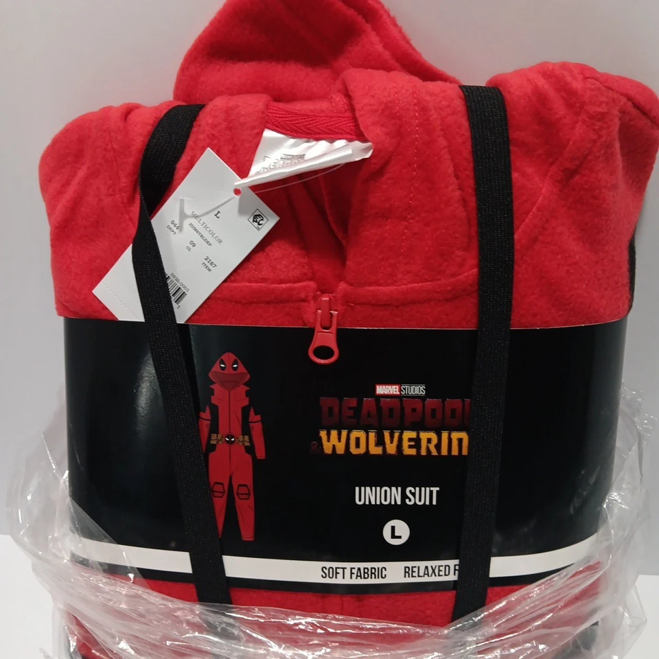 Костюм Marvel Deadpool Wolverine для Хэллоуина костюм союза мужской большой красный черный логотип - Изображение 1 из 4