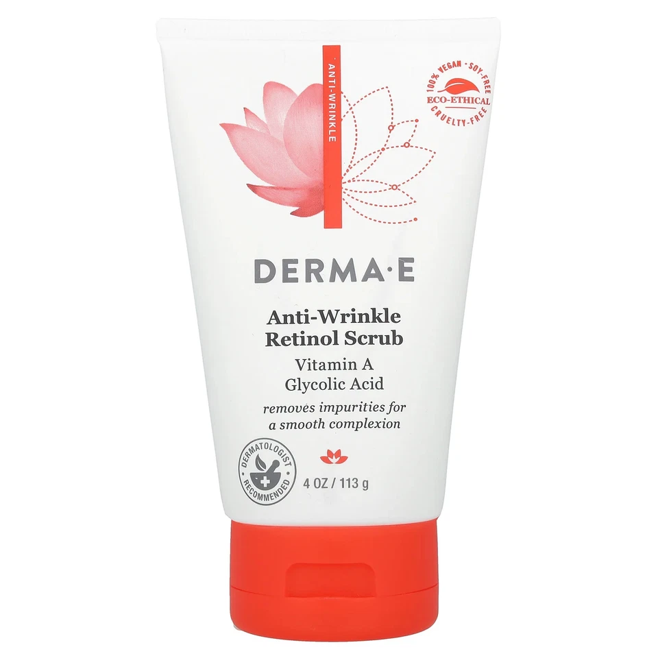 Derma E Anti-Wrinkle Scrub 4 oz 113 g Cruelty-Free, EcoFriendly, Gluten-Free, - Image 1 of 2