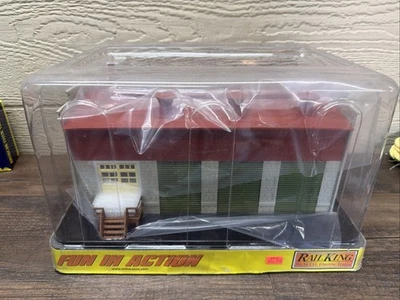 MTH Rail King O Gauge Freight Transfer Warehouse 30-90408 Lighted New - Image 1 of 4