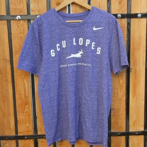 Mens L Nike Tee GCU Lopes Athletic Cut Purple T-Shirt AZ Grand Canyon Univ Logo - Picture 1 of 9