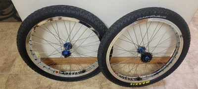 Chrome Odyssey 7KA 20” Rims W/ TNT Rapid Fire Hubs HOLY ROLLER tires Mid School - Image 1 of 4