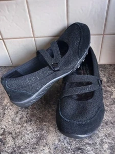 SKECHERS MARY TRAINERS/SHOES - UK 5 - BLACK - LACE - MEMORY FOAM - GREAT COND - Picture 1 of 12