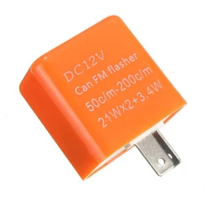 Motorcycle Bike LED Flasher Relay 2 Pin 12V Adjustable Indicator Signal Fix 4Pk - Picture 1 of 5