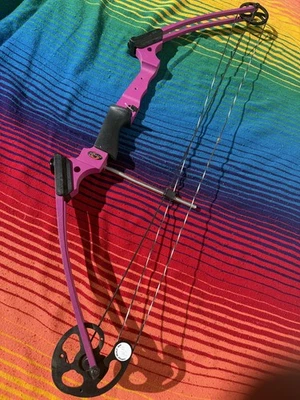 Genesis ARCHERY 原装复合弓右手拉紫色比赛 — 第 1/4 张图片