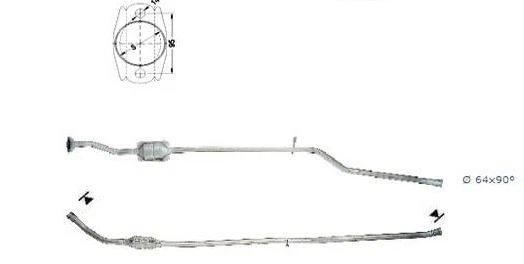 Catalyseur Neuf Berlingo I-Partner-Partner Combispace 1,9 D 60 (DW8) - Photo 1/1