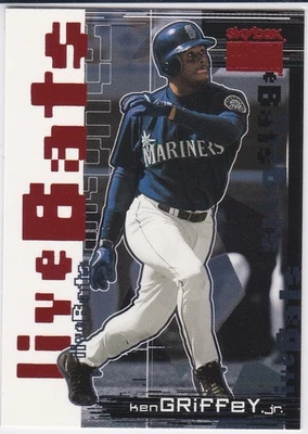 KEN GRIFFEY JR. Seattle Mariners Baseball 1999 SKYBOX PREMIUM LIVE BATS INSERT! - Image 1 of 2