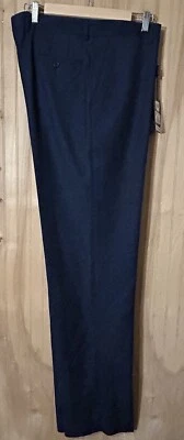 Linea Naturale Luxe Men's Size 36 Blue Black Dress Pants Slacks Un-Hemmed NWT - Image 1 of 4