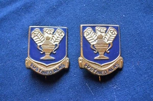 WWII U.S. Army Technical Training Command DUI's, Pair - Picture 1 of 5