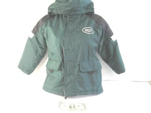 Puma New York Jets Satin Puffer Coat / Jacket Kids Size 5-6 - NFL - Picture 1 of 5