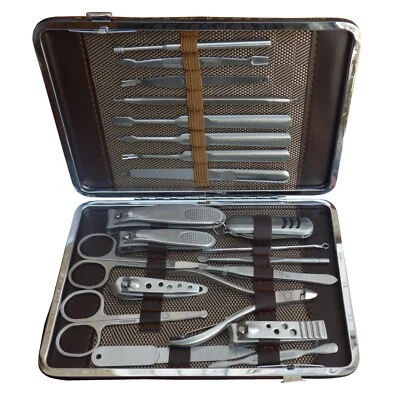 KANOO Stainless Silver Manicure Pedicure Set Super Face and Nail Beauty Set