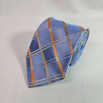 Corbata Michael Kors 100 % seda azul geométrico 3,25" x 59,5" Foto 1 de 4