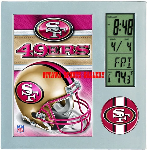 WINCRAFT SAN FRANCISCO 49ers LICENSED DESK CLOCK • NEW IN PACKAGE (M63) Cover