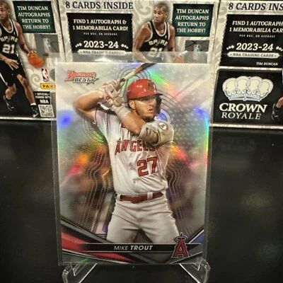 2022 Bowman's Best - Refractor #14 Mike Trout - Image 1 of 2