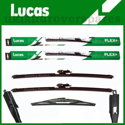 LIMPIAPARABRISAS FIAT PUNTO EVO SE ADAPTA 2009 A 2023 DELANTERO LUCAS 26" 15" Y TRASERO 12" Foto 1 de 4