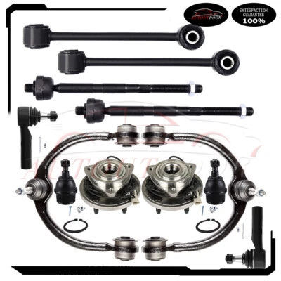 Junta de rótula brazo de control de buje de cojinete de rueda 12 piezas para Jeep Grand Cherokee 2005-10 Foto 1 de 4