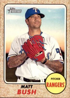2017 Topps Heritage High Number Base Set #699 Matt Bush Texas Rangers - Image 1 of 2