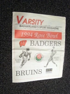 1994 Wisconsin Badgers Varsity Sports Magazine Rose Bowl Edition - Picture 1 of 1