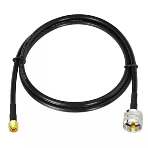 15 ft SMA male to PL-259 male UHF extension cable jumper pigtail RG58 15' - Picture 1 of 5