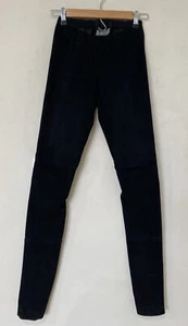 Graham & Spencer Suede Pants Slim Leg Black Size 2 - Picture 1 of 7