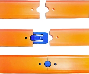 20 With 1 Extra Free Racetrack Connectors Hotwheels Straight Track Compatible - Picture 1 of 3