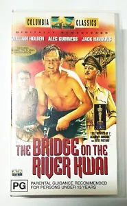"THE BRIDGE ON THE RIVER KWAI" ALEC GUINNESS WILLIAM HOLDEN MILITARY/WAR MOVIE - Picture 1 of 3
