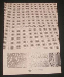1965 Western Electric Print Ad - Bits of Information - Binary Language - Picture 1 of 2